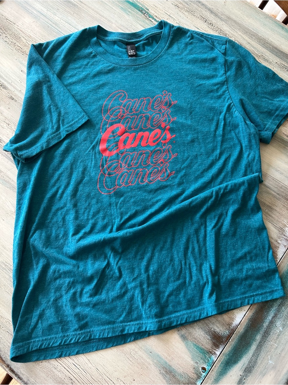 Teal Canes Shirt - Vintage Look